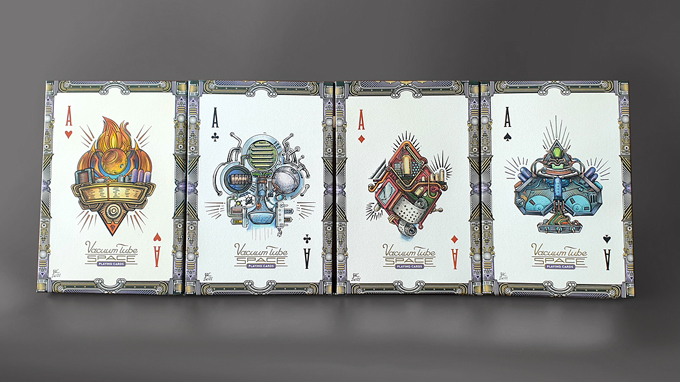 Холст Vacuum Tube Space Playing Cards