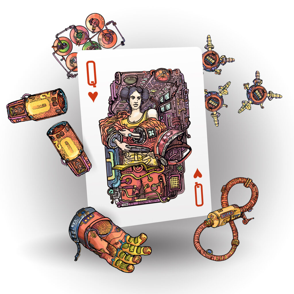 Старшие карты Vacuum Tube Space Playing Cards